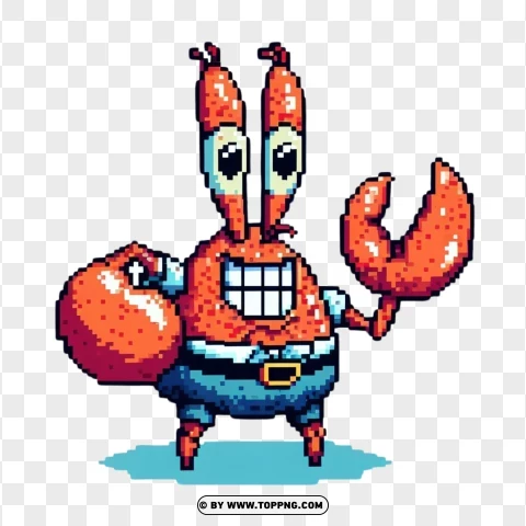 dibujos pixelados,  Pixel art,Mr. Krabs,pixelados,  art,  pixel,  game