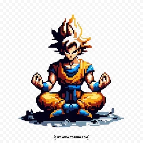 Dibujos Pixelados De Goku Faciles PNG Transparent Background