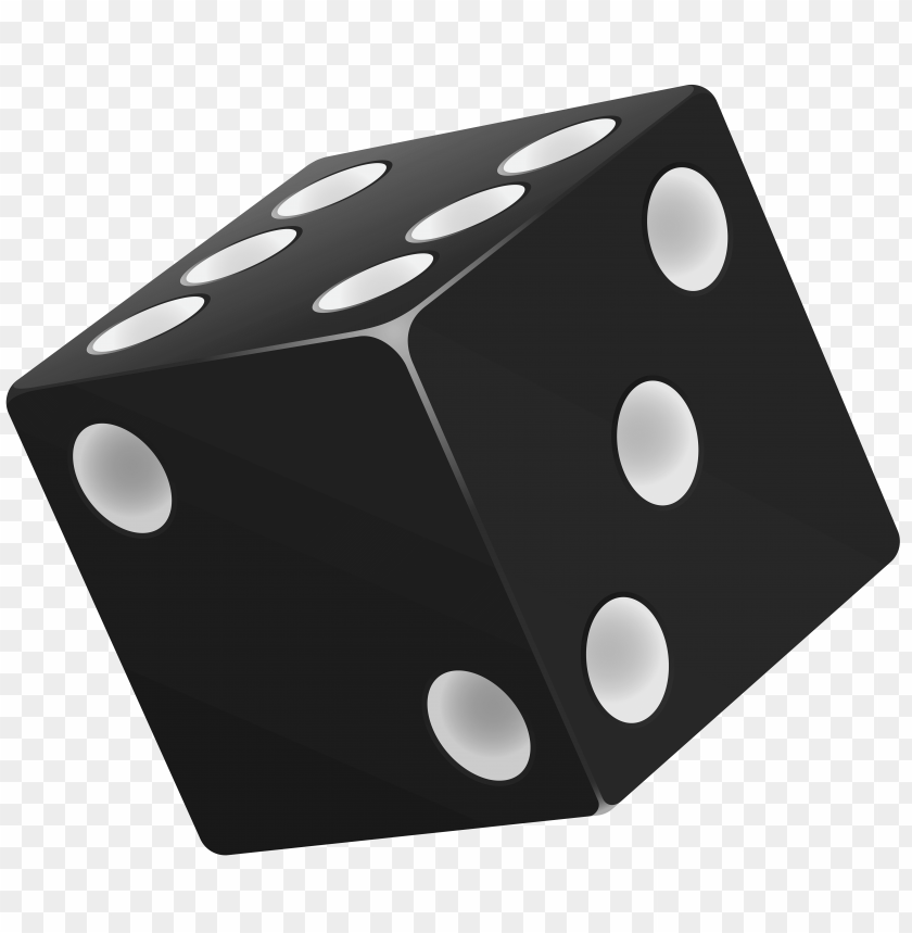 black, dice