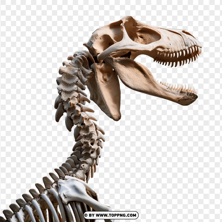 Side Profile Of Tyrannosaurus Skeleton PNG Transparent Background