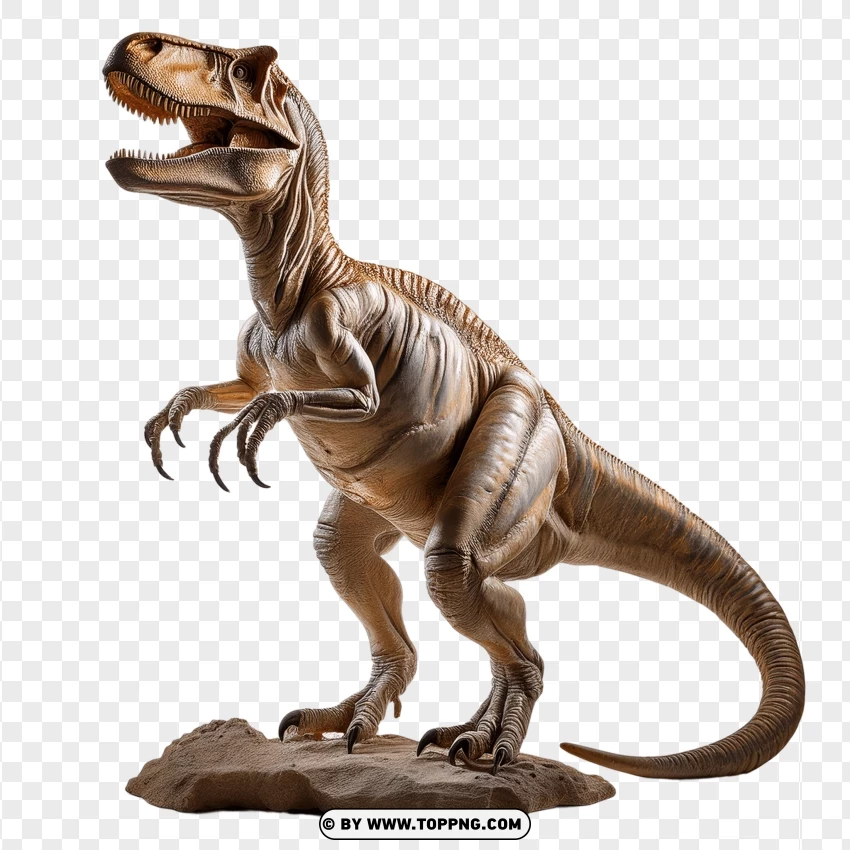 Single Tyrannosaurus Dinosaur In A Standing Pose PNG Transparent Background