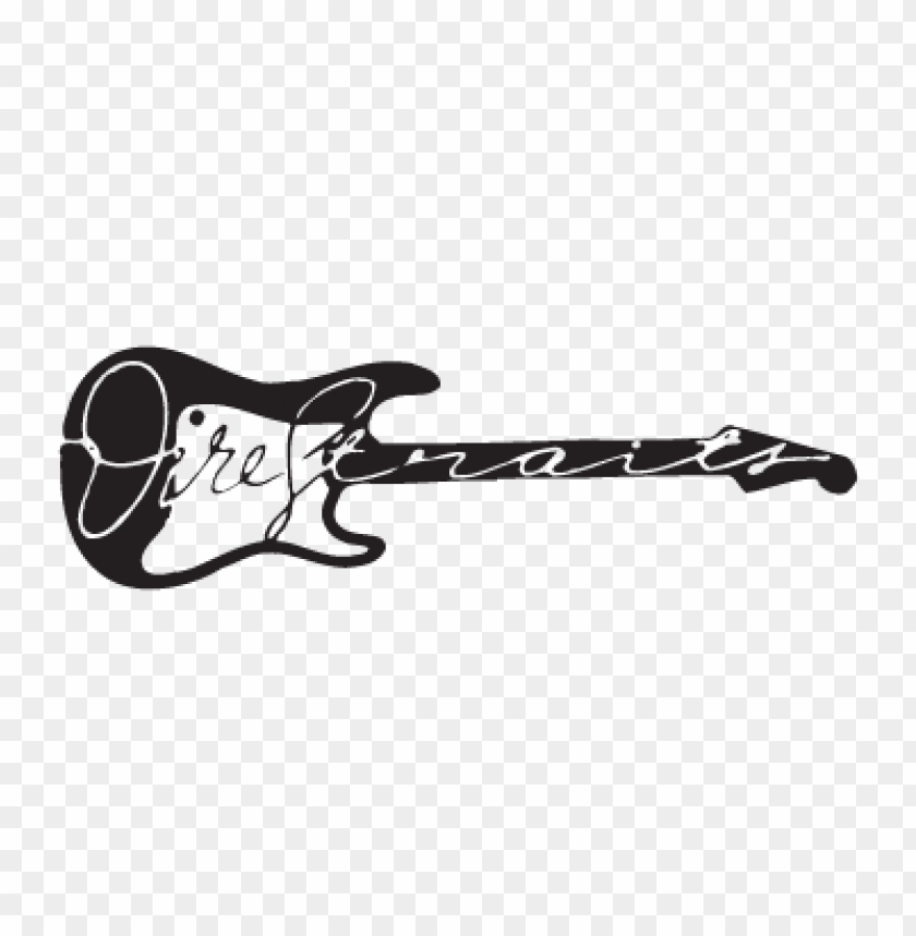 guitar logo, Dire Straits, music band, rock music, iconic design