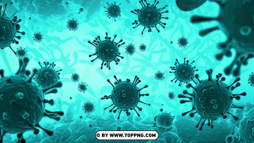 Disease Outbreak And Microbiology Concept Banner Or Poster Design PNG Transparent Background