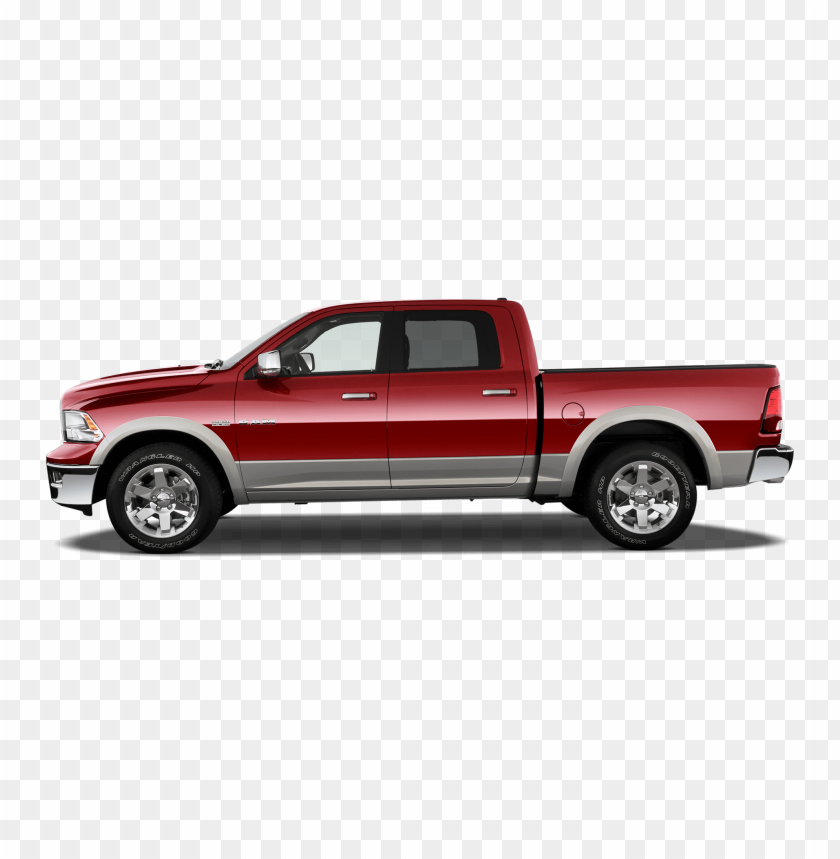 truck, red vehicle, pickup truck, automotive design, side view, transportation, modern truck