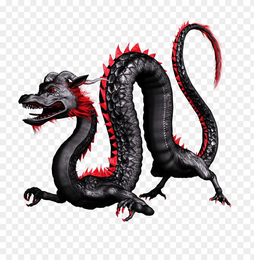 comics and fantasy, dragons, dragon chinese black and red, 