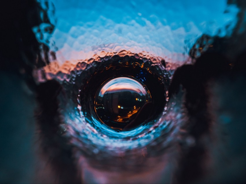 Drops Water Reflection Illusion Macro Background