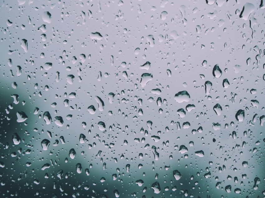 Drops Window Glass Moisture Rain Background