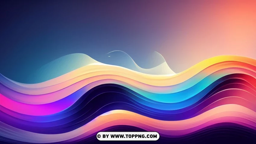 Dynamic Abstract Colorful In Vibrant Motion In 4k Wallpaper PNG Transparent Background