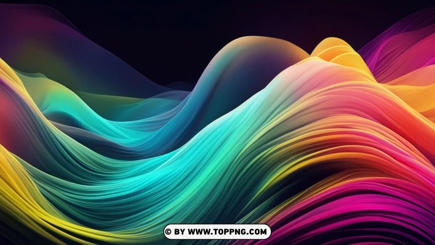 Dynamic And Energetic Abstract Waveforms 4k Wallpaper PNG Transparent Background