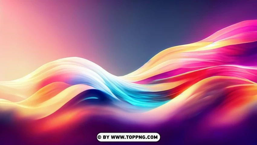 Dynamic Digital Art With Moving Waves And Colors PNG Transparent Background