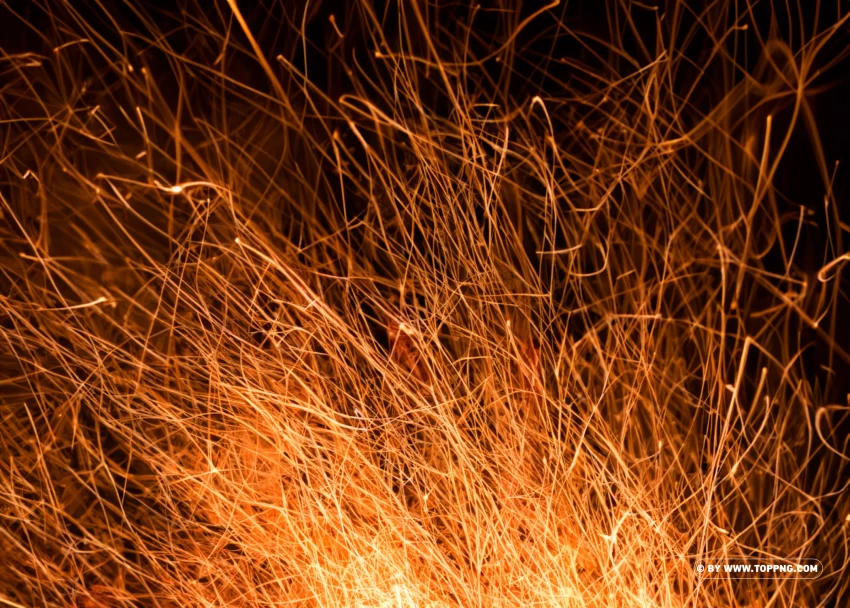 Dynamic Fire Burst On Dark Downloadable Photo PNG Transparent Background