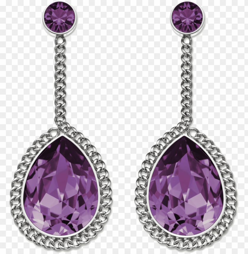 Jewelry, Earrings, Amethyst, Silver, Dangle