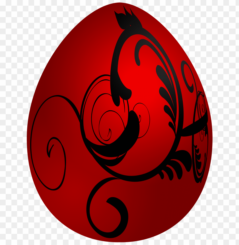 art, clip, decorative, easter, egg, red