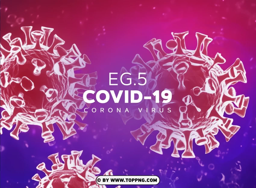 Eg.5 Coronavirus New Variant Concept PNG Transparent Background