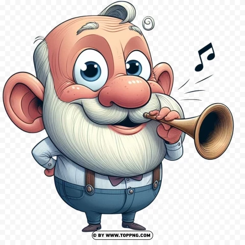 Old Man, illustration character ,musician,cartoon, senior, elderly, illustration