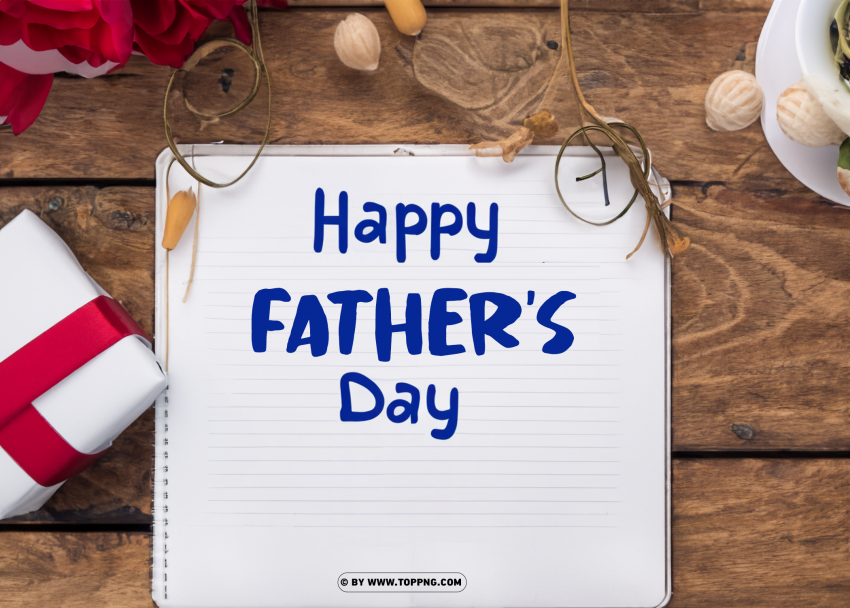 Elegant Happy Fathers Day Idea PNG Transparent Background