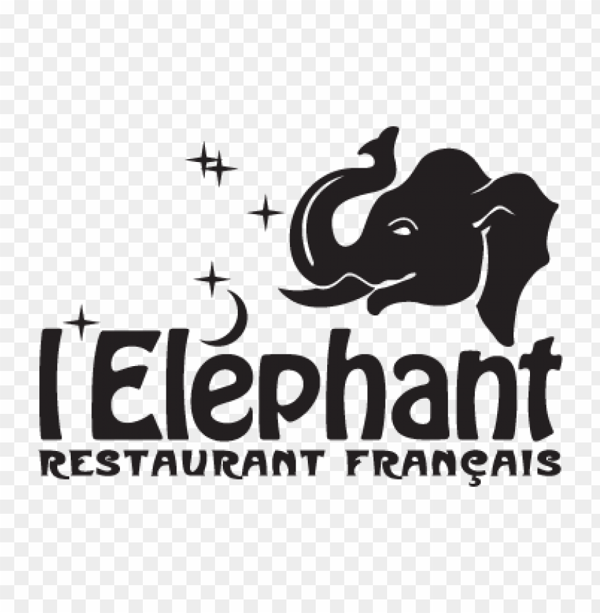 French restaurant, l'Eléphant, elephant logo, dining experience, gourmet cuisine