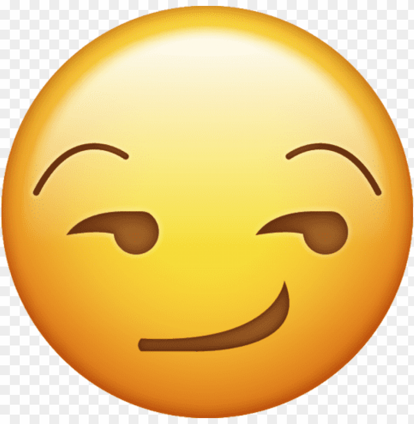 emoji, png, icon, smirk, face, large