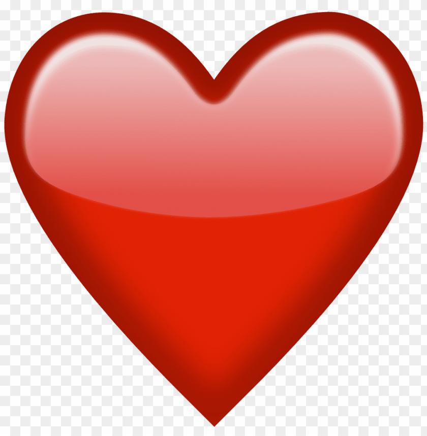 emoji, red, heart, png