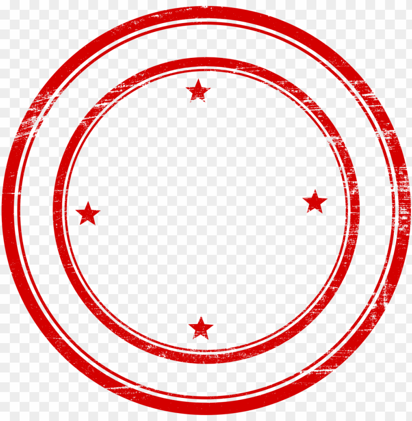 Red circular emblem with five stars in a simple desi PNG