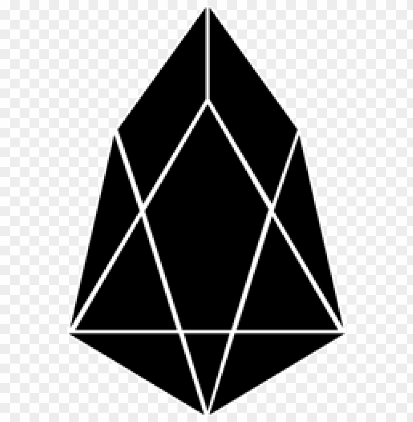 miscellaneous, crypto currencies, eos logo black, 