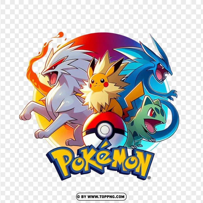 Epic Pokémon Battle - Charizard Vs. Blastoise Showdown PNG Transparent Background