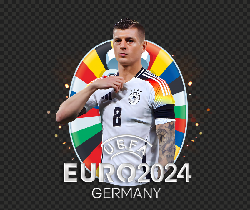 Euro 2024 Toni Kroos German Footballer PNG Transparent Background