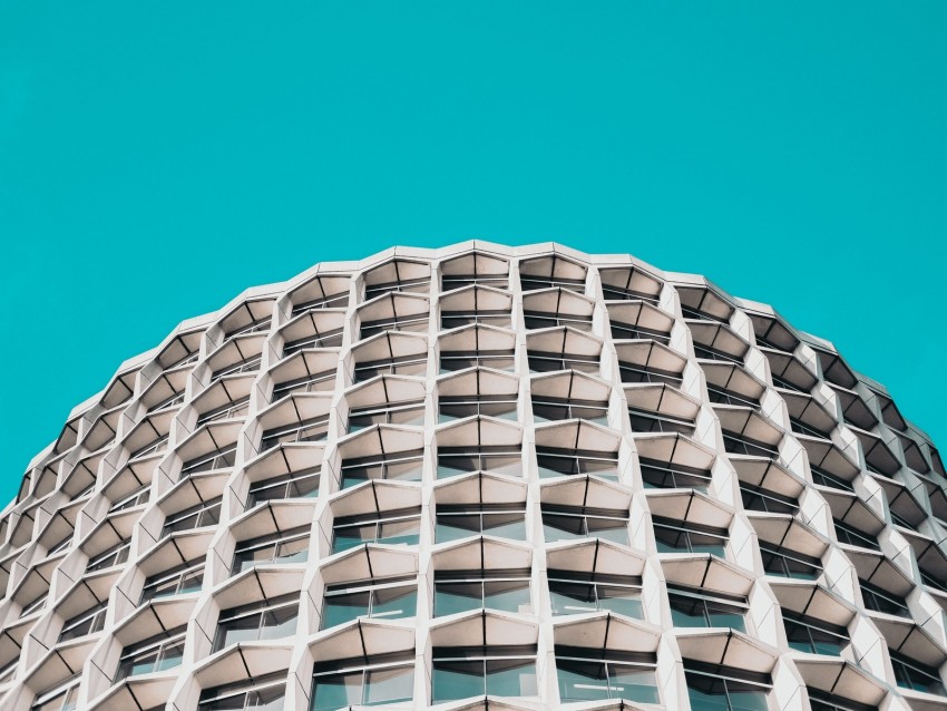 Facade Architecture Building Sky Minimalism Background