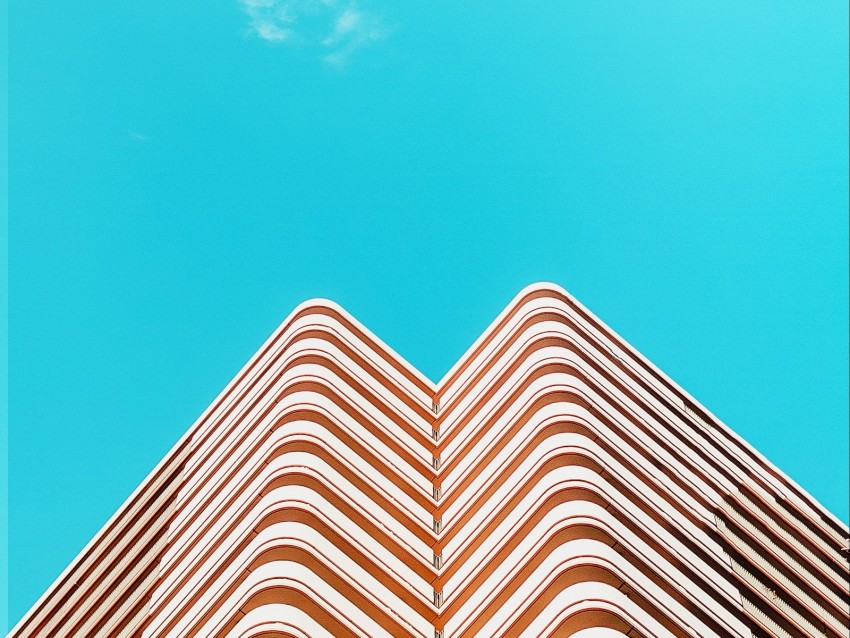 facade, architecture, sky, clouds, building, minimalism