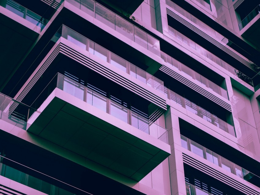 Facade Building Windows Balconies Architecture Background