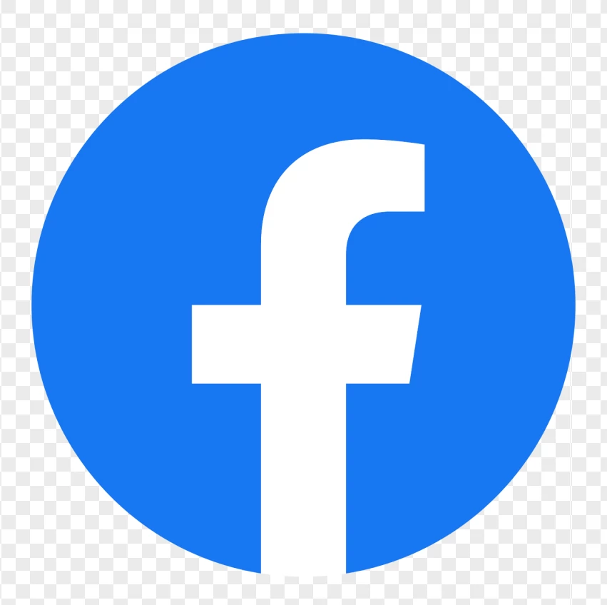 Facebook Blue F Logo PNG Transparent Background