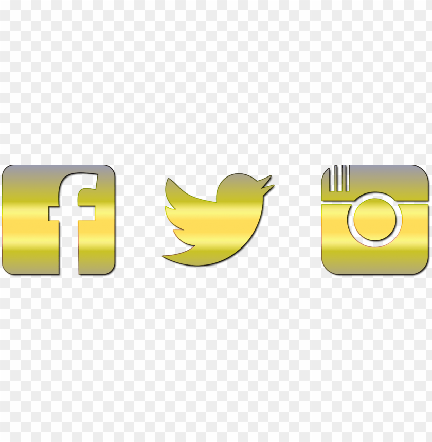 social media, golden, vintage, metal, isolated, money, element