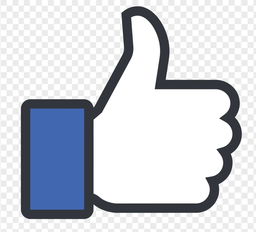 Facebook Thumb Icon PNG Transparent Background