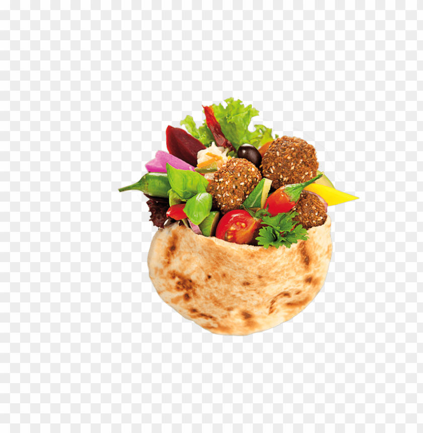 Mediterranean Cuisine, Falafel, Pita Bread, Fresh Vegetables, Hummus