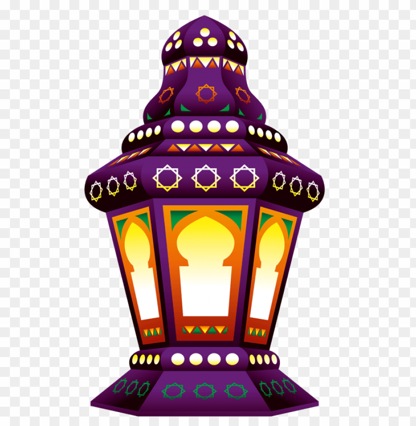 Colorful decorative lantern with intricate designs PNG