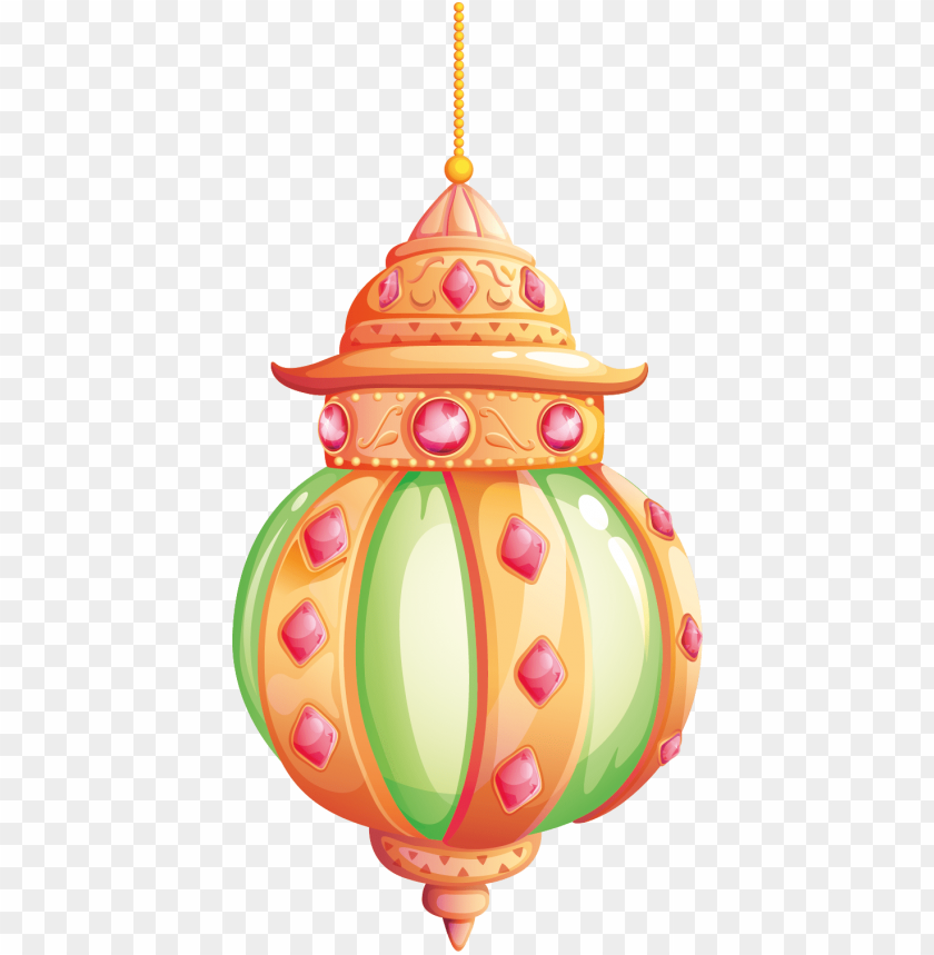 Lantern, Yellow and Green Hanging Lantern PNG, traditional, festive