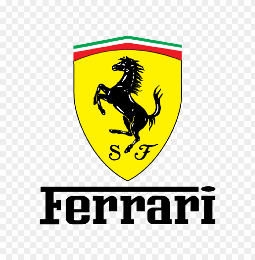 Ferrari logo, iconic emblem, Italian sports car, prancing horse, automotive brand