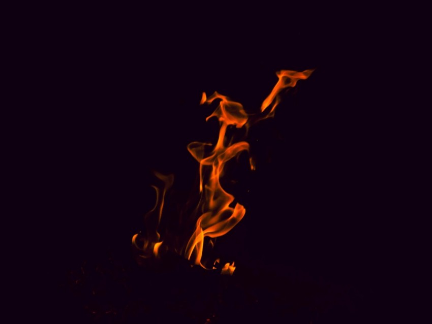 Fire Flame Dark Burn Bonfire Background