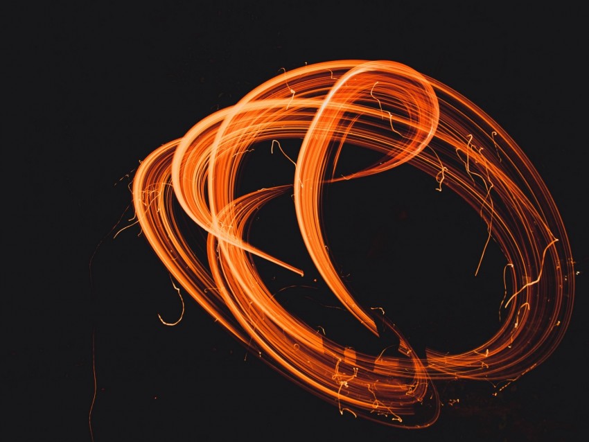 fire, light, motion, long exposure, darkness