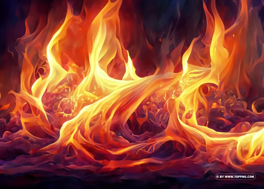 Fire Vector Art PNG Transparent Background