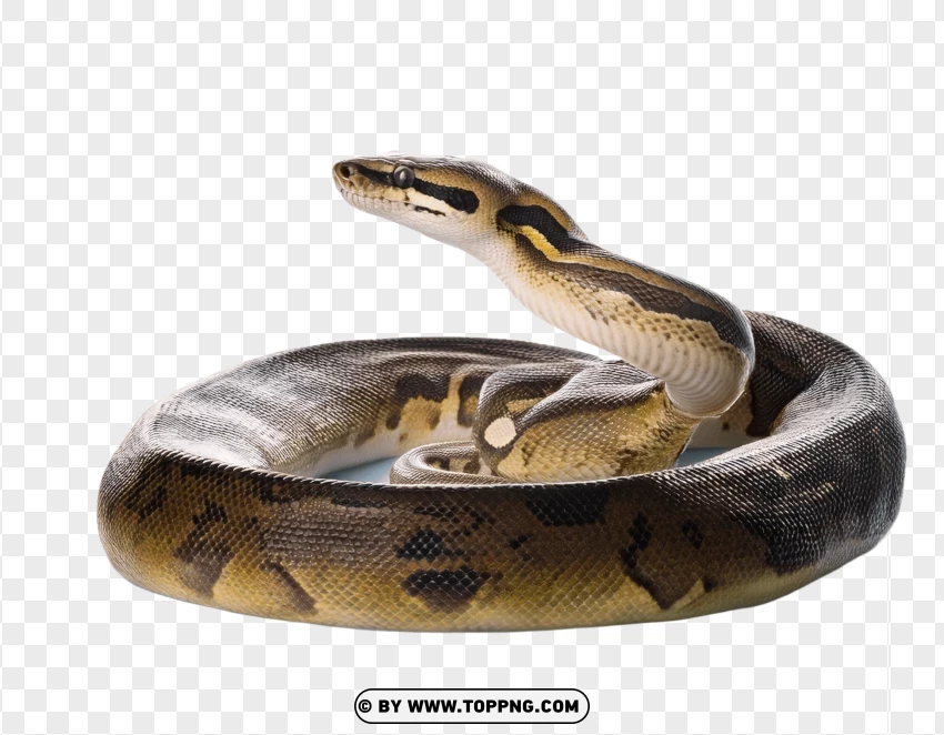 Set Of Black Headed Pythons Displaying Wildlife Stances PNG Transparent Background