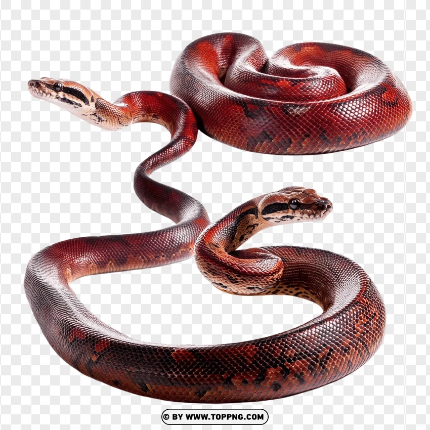 Single Blood Python In Extended Natural Stance PNG Transparent Background