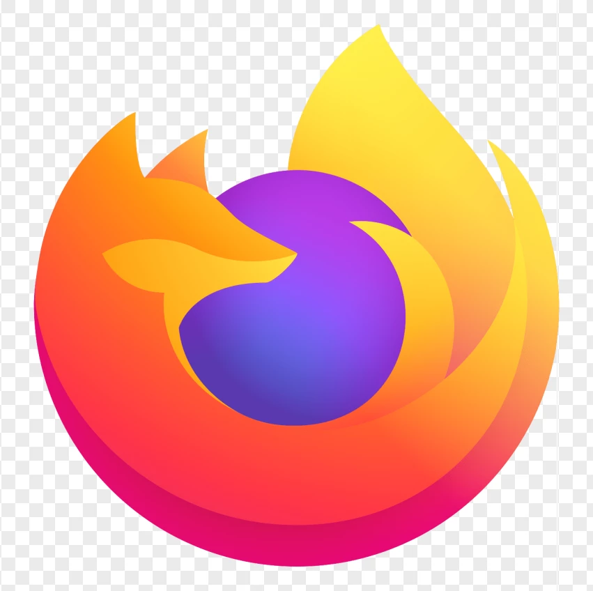 Firefox Browser Branding PNG Transparent Background