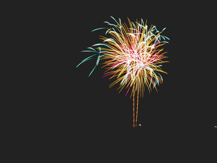 Fireworks Sparks Holiday Salute Crumble Colorful Night Background