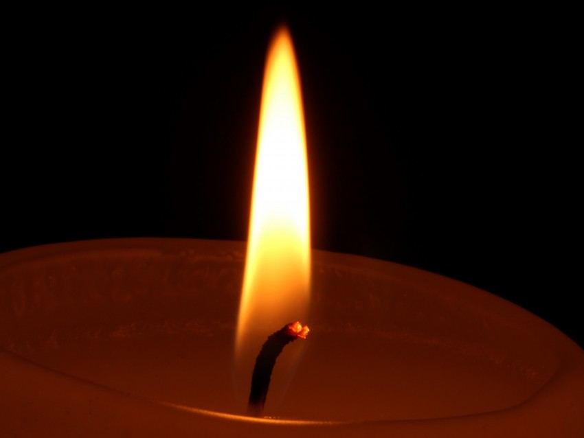 Flame Candle Wick Fire Macro Background