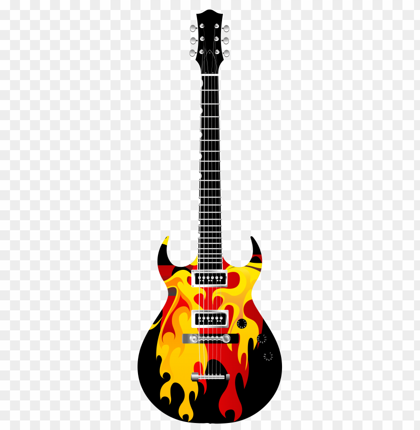 electric, flame, guitar