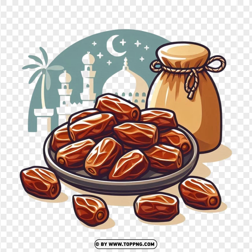 Islamic , Ramadan Food , Dried Date,Isolated , Celebrate , Religion , Iftar 