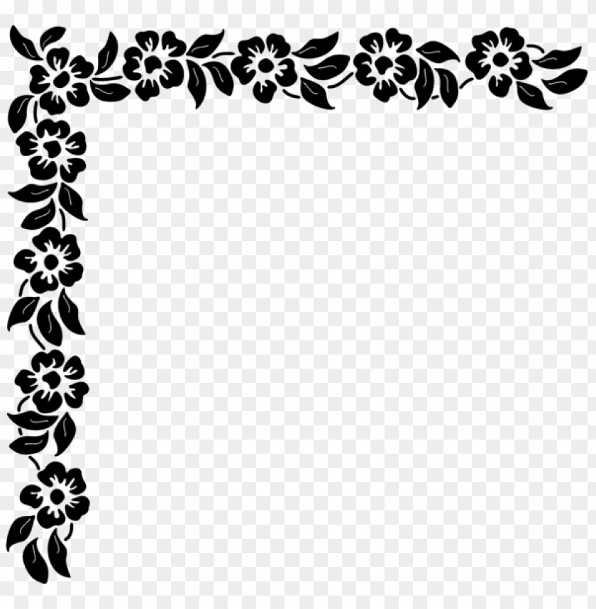 floral corner png