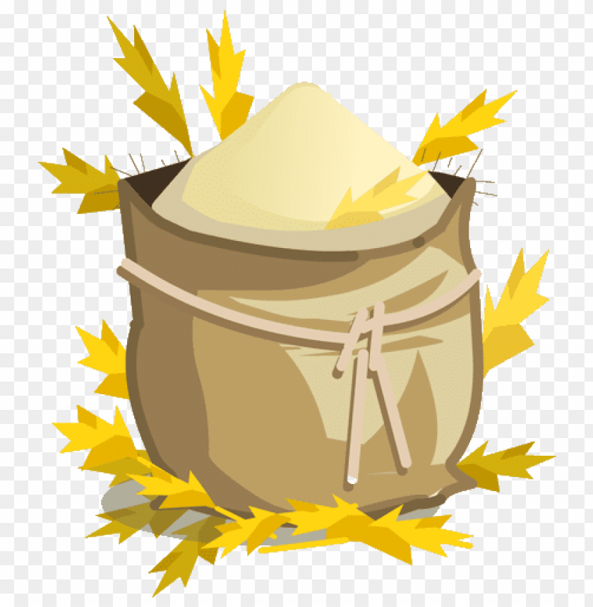 flour, grain, sack, harvest, agriculture, yellow leaves, natural ingredients