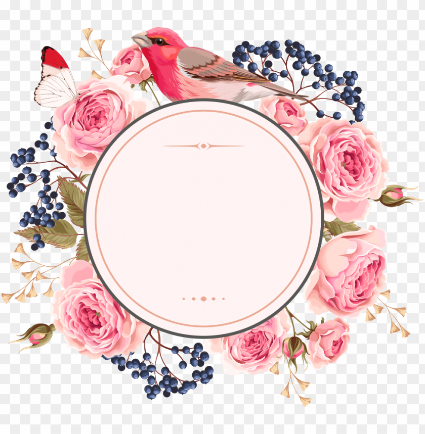 floral, banner, logo, vector design, decorative, flower vector, circle frame